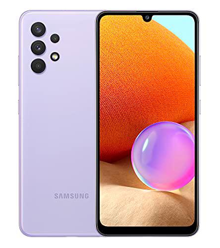 Samsung Galaxy A32 Color Violeta | Smartphone 6.4&quot; FHD+ s-AMOLED con Android 11 | 4 + 128GB de Memoria | Quad-cámara 64MP y Frontal de 20MP | 5.000 mAh y Carga rápida 15W | [Versión española]