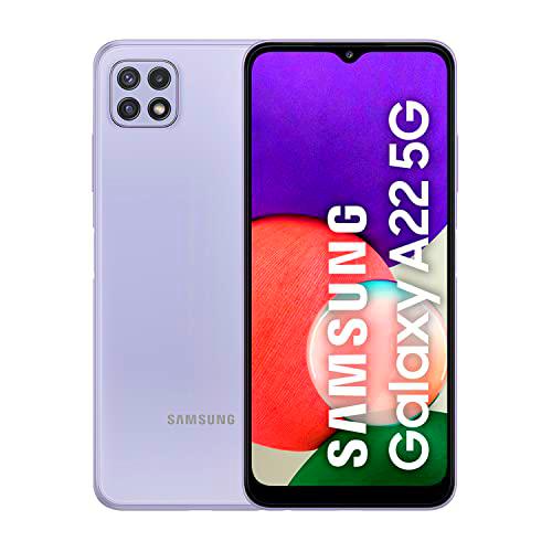 Samsung Galaxy A22 5G - Smartphone libre con 6.6 Pulgadas 64GB y Sistema Operativo Android Violeta Versión ES