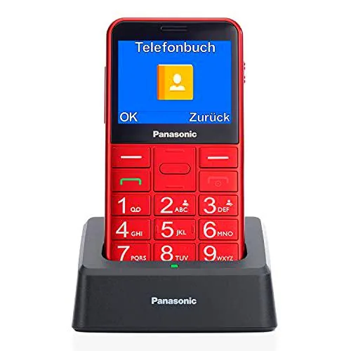 Panasonic KX-TU155 Teléfono Móvil para Personas Mayores (Botón de emergencia SOS