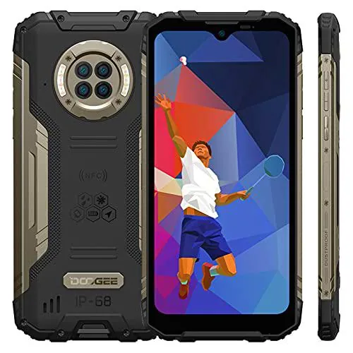DOOGEE S96 Pro Teléfono Móvil Resistente 4G,IP68 Smartphone Impermeable【8GB RAM+128GB ROM】con NFC,Batería 6350mAh,Carga Inalambrica,Rápida 24W,Cuatro Cámara 48MP,Pantalla 6.22”,Android 10 de DOOGEE