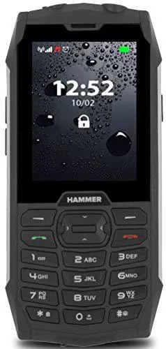 Hammer H 4+ teléfono Resistente para el Trabajo, Pantalla de 2.8""
