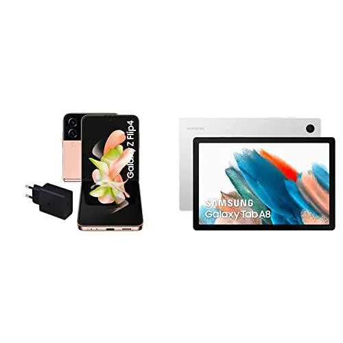 Samsung Galaxy Z Flip4 5G (128 GB) + Cargador + Tab A8 de SAMSUNG