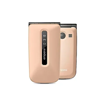 Emporia FLIP - Teléfono móvil (Pizarra, SIM doble, 5,59 cm (2.2")