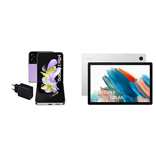 Samsung Galaxy Z Flip4 5G (256 GB) + Cargador + Tab A8 de SAMSUNG
