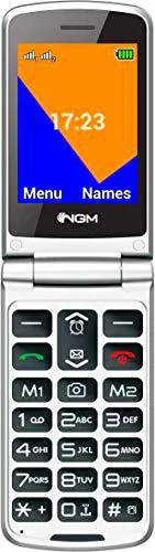 NGM-Mobile Facile Up 2.8" 106g Negro Teléfono para personas mayores