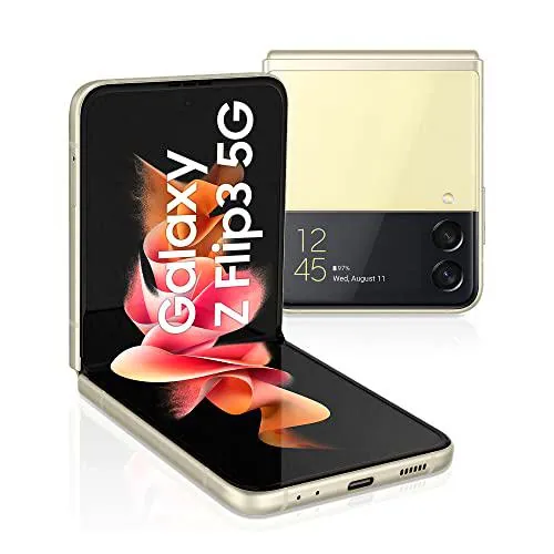 SAMSUNG Galaxy Z Flip3, 128GB Crema, Tarjeta SIM no incluida de SAMSUNG