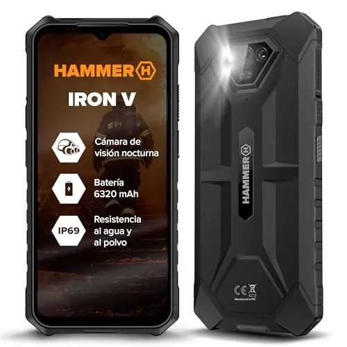 Hammer Iron V 12GB/64GB Móvil Irrompible con Cámara De Visión Nocturna