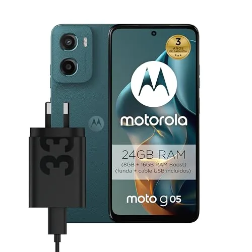 Moto G05 Forest Green 8+256 (azul) and TurboPower