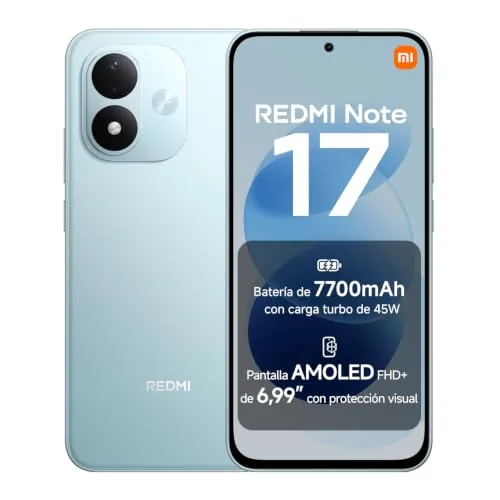 REDMI Note 17, Smartphone 6+256GB, Turquesa Cielo,