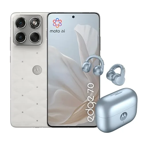 Motorola Edge 70 y Moto Buds Loop con Cristales Swarovski® (12/512 GB