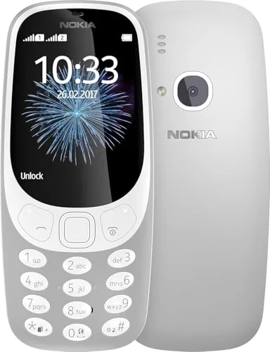 Teléfono móvil Nokia 3310 Dual Sim gris blanco 2,4 pulgadas