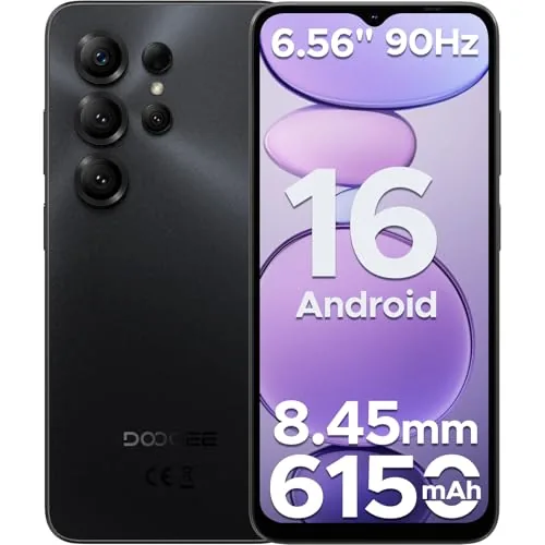 DOOGEE Note56 X Android 16 Telefono Movil Libres, 6150mAh 24GB+ 64GB/2TB Smartphone