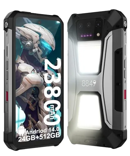 8849 Tank 2 Pro Movil Resistente, Android 14 Teléfono Móvil Irrompible con Proyector