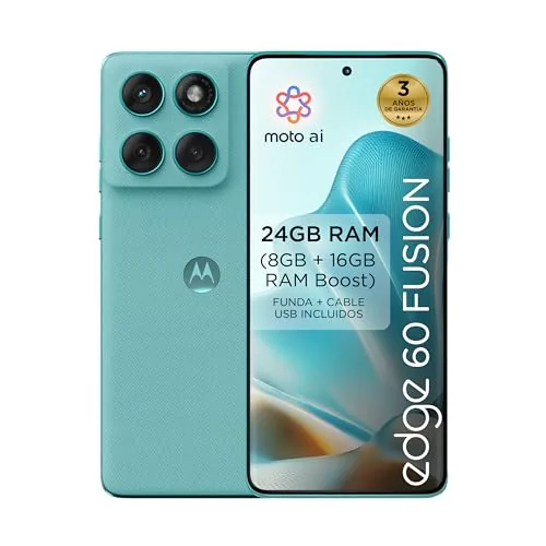Edge 60 Fusion 24GB (8GB+16GB RAM Boost)/256GB Amazonite de Motorola en Inalámbrico