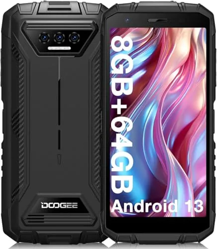 DOOGEE S41T Movil Resistente, 8GB+64G(TF 1TB) Android 13 Teléfono Móvil