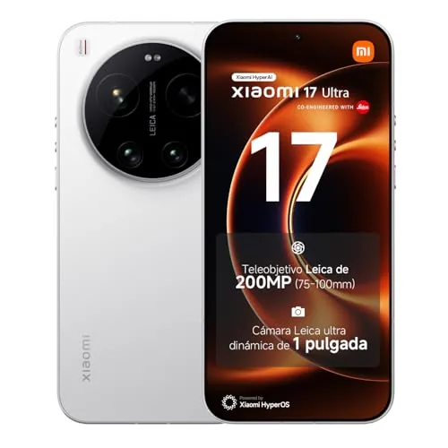 XIAOMI 17 Ultra Smartphone de 16+512GB Blanco Teleobjetivo Leica de 200 MP | Teleobjetivo Leica 200MP 75-100 mm