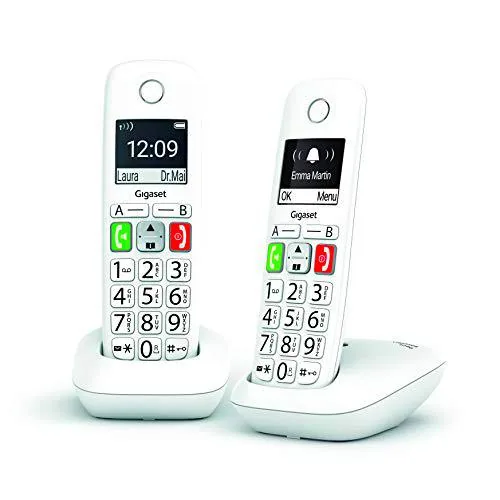 Gigaset E290 DUO - Teléfono para Mayores - Teclas Grandes