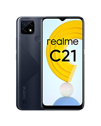 realme C21 Smartphone Libre, Batería de 5000 mAh, Pantalla completa de 6,5" con mini-drop