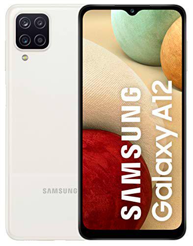 Samsung Galaxy A12 | Smartphone Libre 4G Ram y 64GB Capacidad Interna ampliables | Cámara Principal 48MP | 5.000 mAh de batería y Carga rápida | Color Blanco [Versión española]