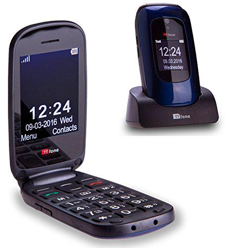 TTfone Lunar TT750 - Teléfono móvil tipo concha (básico
