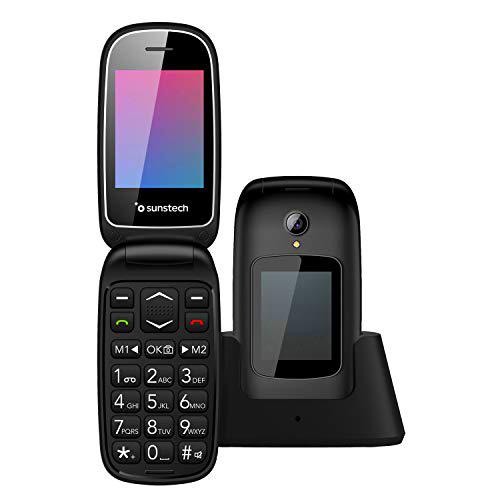 Sunstech CELT22 - Teléfono móvil Senior con Tapa Tipo Concha