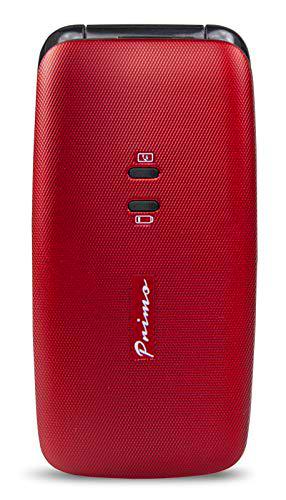 Doro Primo 401 5,08 cm (2") 74 g Negro, Rojo Teléfono básico