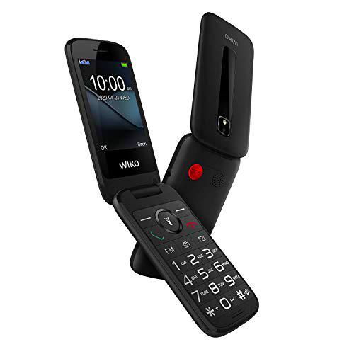 Wiko F300 - Teléfono móvil Libre con Teclas y Tapa de 2,8” (Botón SOS