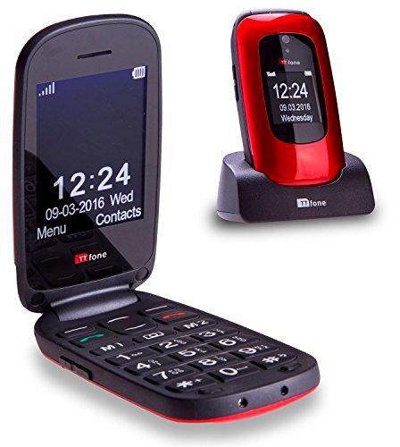 TTfone Lunar TT750 - Teléfono móvil tipo concha (básico