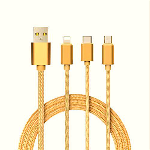 Cable 3 en 1 para JBL Charge 4 Android, Apple &amp; Type C