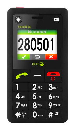 Doro 330 HandleEasy - Móvil libre (pantalla de 1,72&quot;) color negro