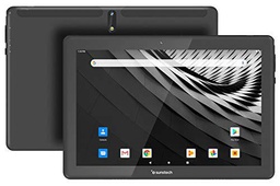 TAB1090 HD IPS 16:10 10.1" 1280 x 800 4 núcleos 1.3 Ghz Pantalla Táctil Bisel 7,8 ultraslim SO: Android 9.1 Cámara Dual HD 5000 mAh 2GB DDR + 64 GB Bluetooth 5.0 GPS Radio FM Dual SIM WiFi 3. Negro