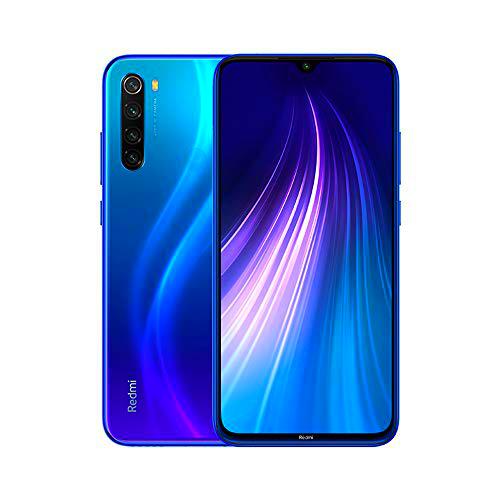 Xiaomi Redmi Note 8 Smartphone,4GB 128GB Mobilephone,Pantalla Completa de 6.3 ”,Procesador Snapdragon 665 Octa Core,Quad Cámara(48MP + 8MP + 2MP + 2MP) Versión Global(Azul)