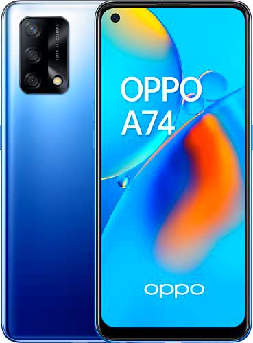 OPPO A74 - Pantalla 6,43"(AMOLED FHD+, 6 GB RAM+ 128 GB Almacenamiento