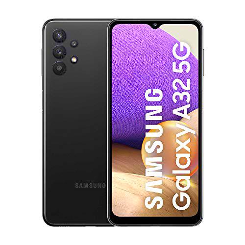 Samsung Galaxy A32 5G | Smartphone con Pantalla 6.5&quot; Infinity-V HD+ | 4GB RAM y 128GB de Memoria Interna ampliables | Batería 5.000 mAh y Carga rápida | Color Negro [Versión española]