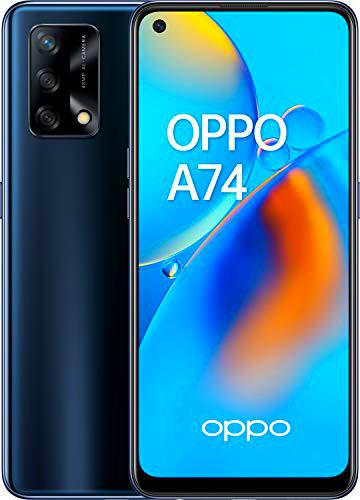 OPPO A74 - Pantalla 6,43"(AMOLED FHD+, 6 GB RAM+ 128 GB Almacenamiento