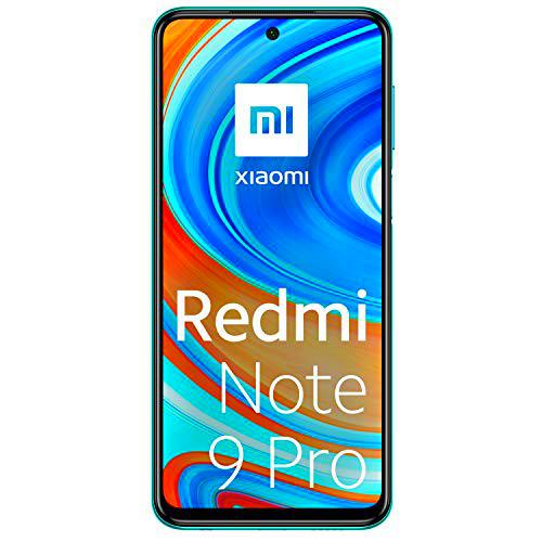 Xiaomi Redmi Note 9 Pro Smartphone 6GB RAM 64GB ROM 6.67" DotDisplay 64MP AI Quad Cámara 5020mAh (typ)* NFC Verde [Versión Europea]