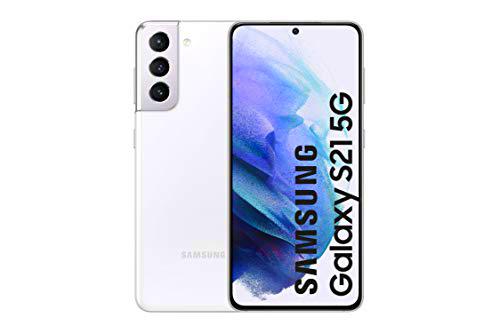 Samsung Smartphone Galaxy S21 5G de 128 GB con Sistema Operativo Android Color Blanco