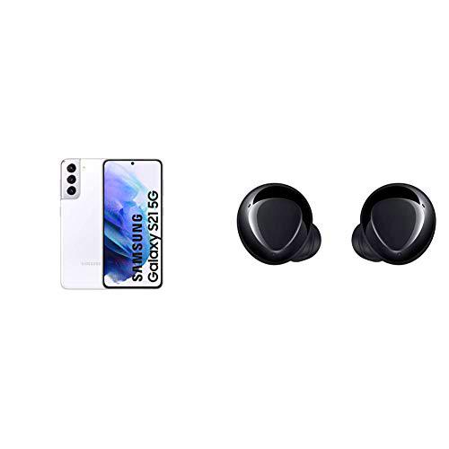 Samsung Smartphone Galaxy S21 5G de 128GB Blanco &amp; Buds+ Negro [Versión Española]
