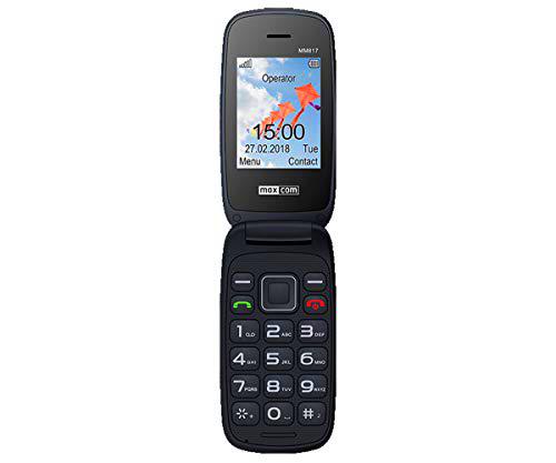 Maxcom mm817 Rojo Móvil Senior Tipo Concha 2.4'' Cámara Dual Sim Sos Radio FM Ranura Microsd