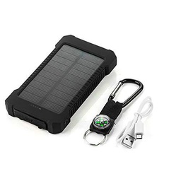 Batería Externa Solar para XIAOMI Mi 9T Pro Smartphone Tablet Cargador Universal Power Bank 4000 mAh 2 Puertos USB
