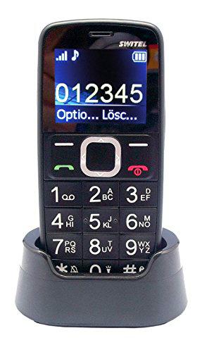 SWITEL M170 1.77" 76g Negro Teléfono para personas mayores