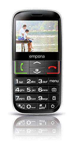 Emporia EUPHORIA 5,84 cm (2.3") 90 g Negro, Plata - Teléfono móvil (Barra