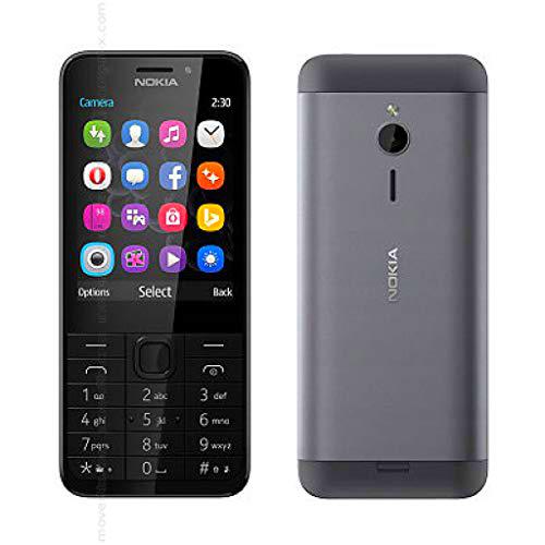 Nokia RM de 1172 Dark Silver Teléfono Móvil 230, 7,11 cm (2,8 Pulgadas) (Dual SIM