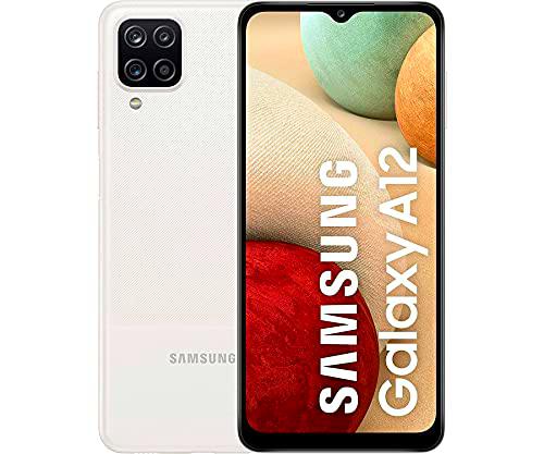 Samsung Galaxy A12 | Smartphone Libre 3G Ram y 32GB Capacidad Interna ampliables | Cámara Principal 48MP | 5.000 mAh de batería y Carga rápida | Color Blanco [Versión española]