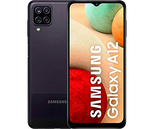 Samsung Galaxy A12 | Smartphone Libre 4G Ram y 64GB Capacidad Interna ampliables | Cámara Principal 48MP | 5.000 mAh de batería y Carga rápida | Color Negro [Versión española]