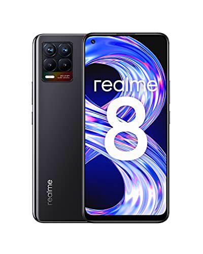 Realme 8 - Smartphone 128GB, 6GB RAM, Dual Sim, Cyber Black