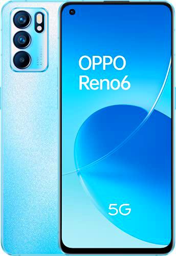 Reno 6 5G Artic Blue - AMOLED FHD+ 6,43" 90Hz, Triple cámara 64MP+8MP+2MP
