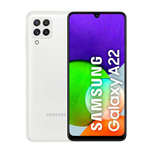 Samsung Galaxy A22 - Smartphone libre con 6.6 Pulgadas y Sistema Operativo Android Blanco Versión ES