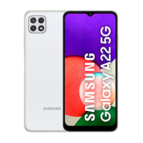 Samsung Galaxy A22 5G - Smartphone libre con 6.6 Pulgadas 128GB y Sistema Operativo Android Blanco Versión ES