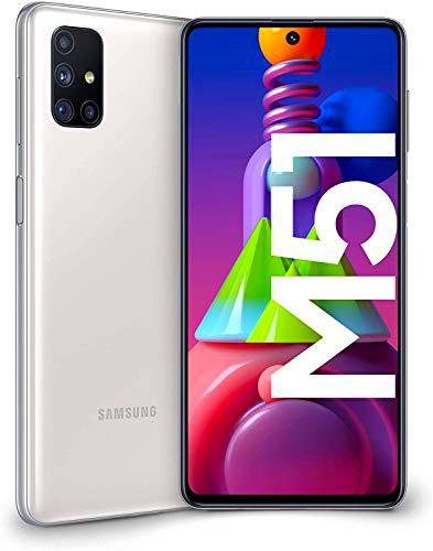 Samsung Galaxy M51 Smartphone de 6.7" FHD+ | Móvil Libre | Super Batería de 7000 mAh y Carga rápida | 6GB de RAM y 128GB de ROM